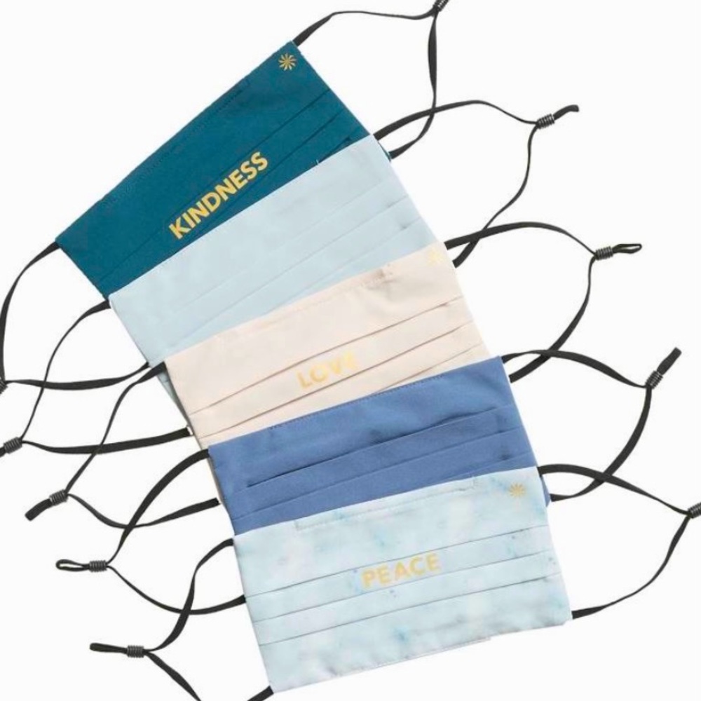 NWT**Athleta *Everyday Face Masks* (5 Pack) 💫Kindness💫Peace💫Love